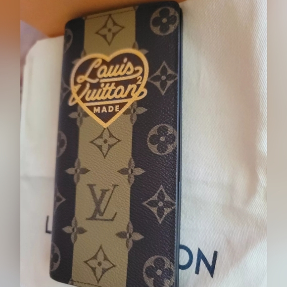 Louis Vuitton Brazza Monogram Stripes Coated Canvas Wallet Virgil Abloh x NIGO - Picture 5 of 16